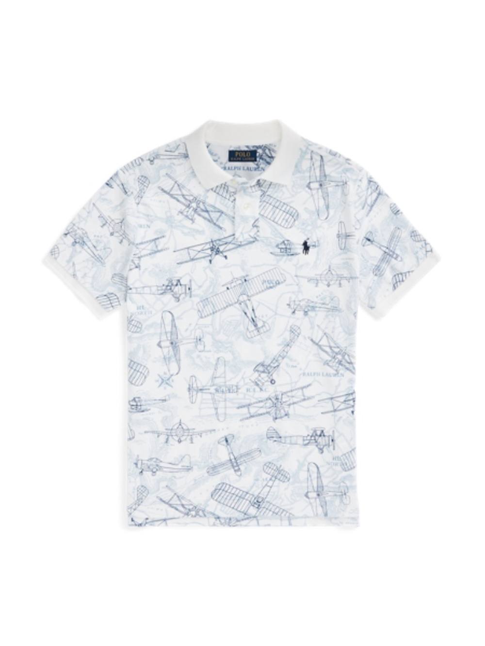 Classic Fit Aviation Mesh Polo Shirt